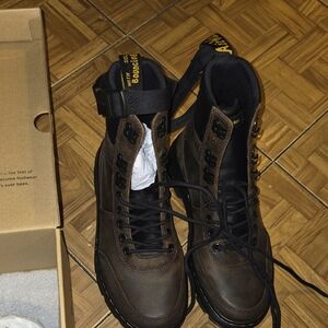 Dr. Martens Dark Brown Leather Boots
